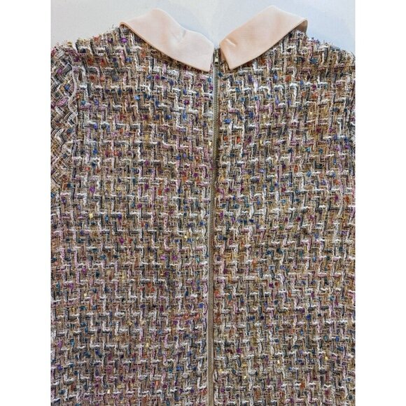 Ever After Tweed Dress Women’s Small Removable Brooch Old Money Preppy - Picture 4 of 16